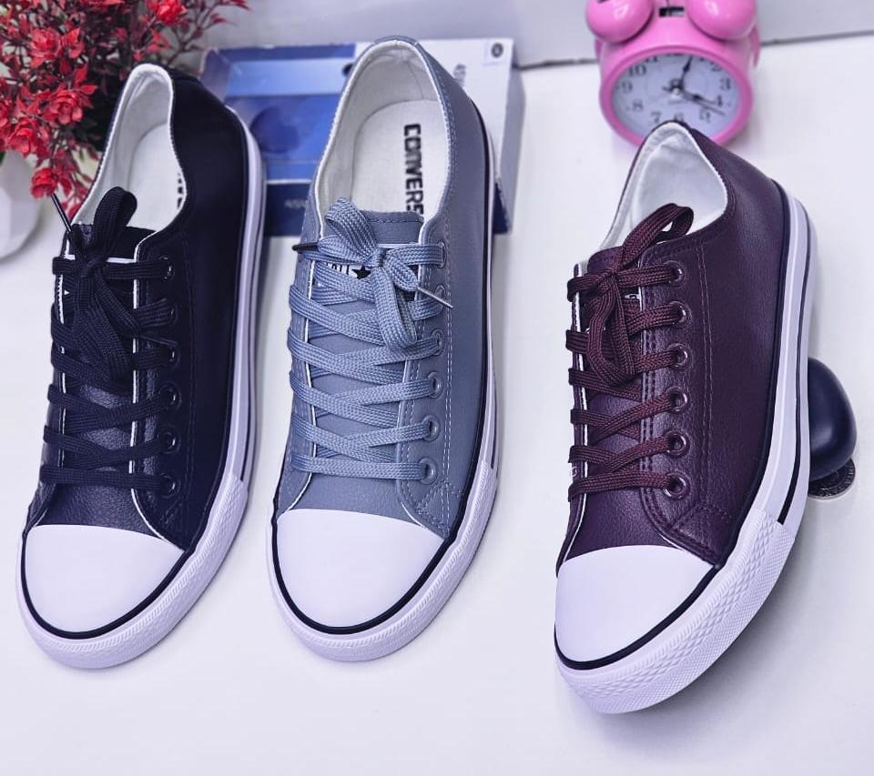 Leather converse