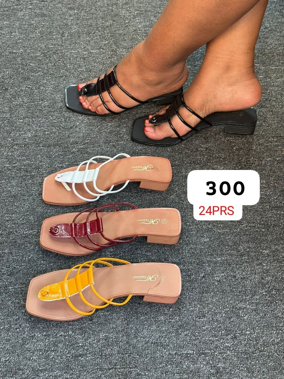 Ladies open short heel