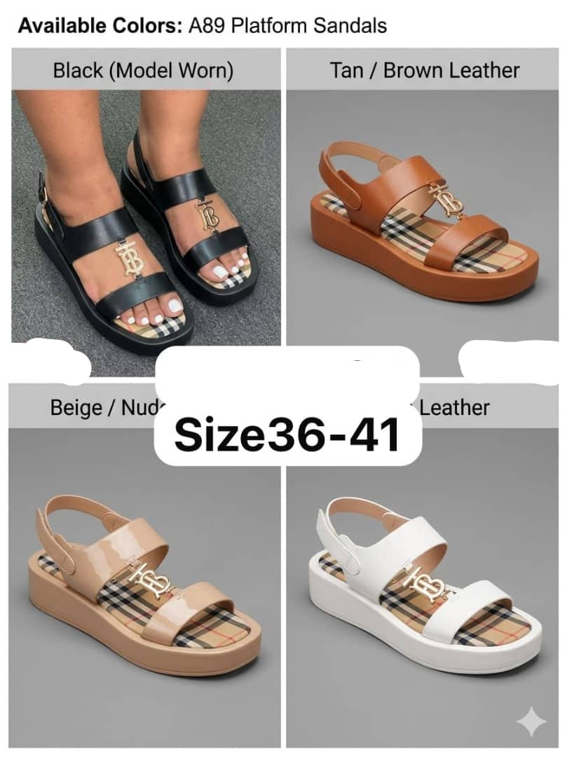 Ladies platform open sandals