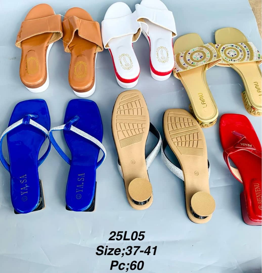 Low heel Mixed sandals