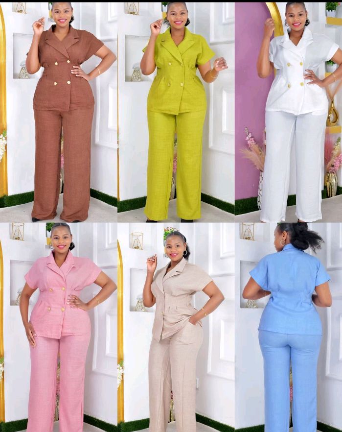 Linen classic ladies suit